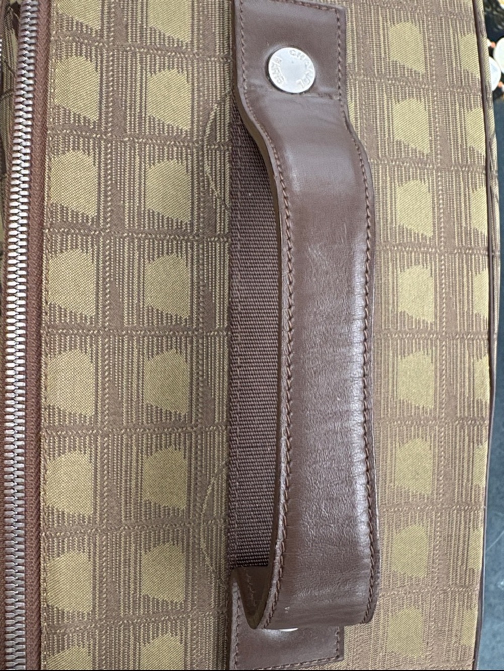 RARE CHANEL Unisex Monogram Travel Bag with Top Handle/ Shoulder Strap- NWOT - Picture 11 of 12